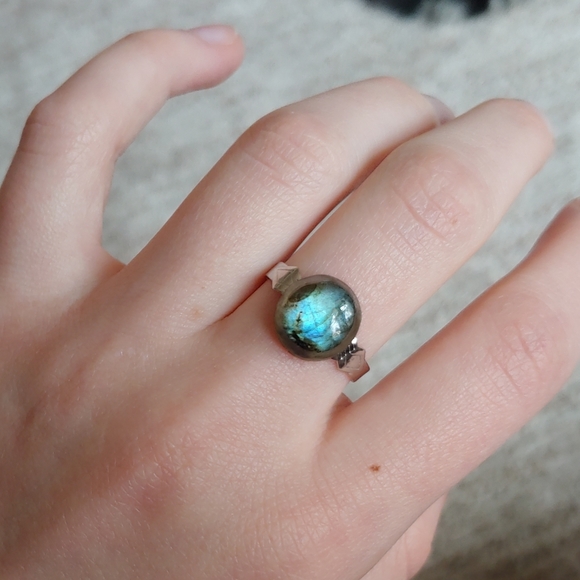 Spectrolite labradorite ring - Picture 2 of 3